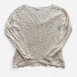 Cloudchaser Juniors Knit Pullover Sweater Beige Size Medium